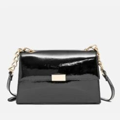 Sac à Main Noir Verni