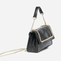 Sac à Main TEXTO Noir Avec Décor Chainette-bijou -Caprices Chaussures Boutique WWWERM 10693800093 2