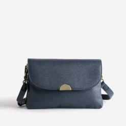 Sac Bandoulière Marine à Double Compartiment