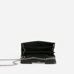 Sac Pochette TEXTO Noir Satiné -Caprices Chaussures Boutique WWWERM 10693800116 4