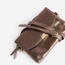 Sac Bandoulière Bronze à Double Compartiment 10 Sac Bandoulière Bronze à Double Compartiment -Caprices Chaussures Boutique WWWERM 10693800118 3