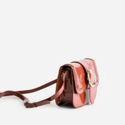 Sac à Main Cognac Verni Maxi Boucle Ronde -Caprices Chaussures Boutique WWWERM 10693800120 2