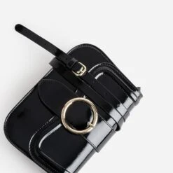 Sac à Main Noir Verni Maxi Boucle Ronde 10 Sac à Main Noir Verni Maxi Boucle Ronde -Caprices Chaussures Boutique WWWERM 10693800121 3