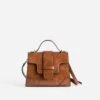 Sac à Main Cognac Forme Trapèze -Caprices Chaussures Boutique WWWERM 10693800122 0