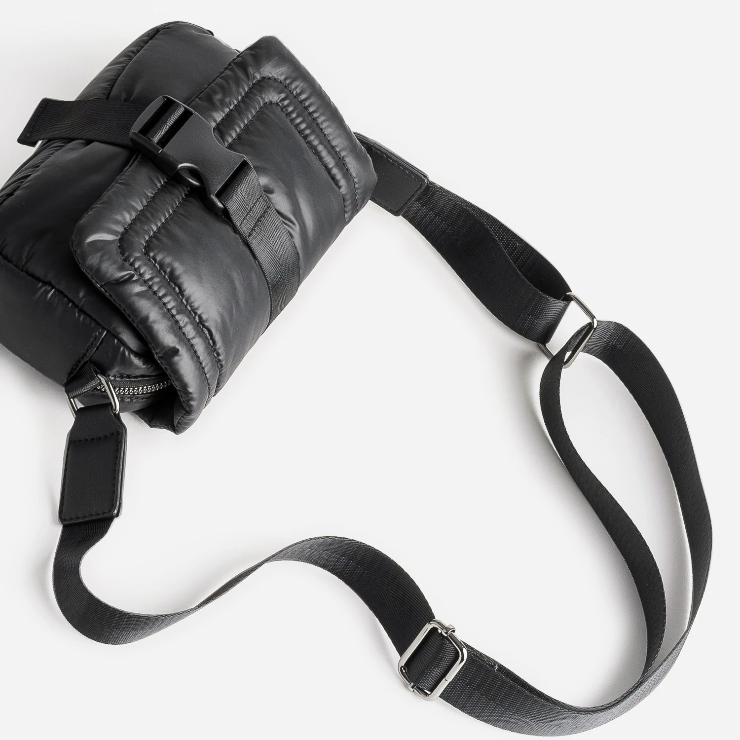 Sac à Main TEXTO Noir Matelassé 6 Sac à Main TEXTO Noir Matelassé – Image 4