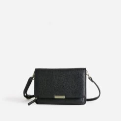 Sac à Main Noir Avec Portefeuille Intégré