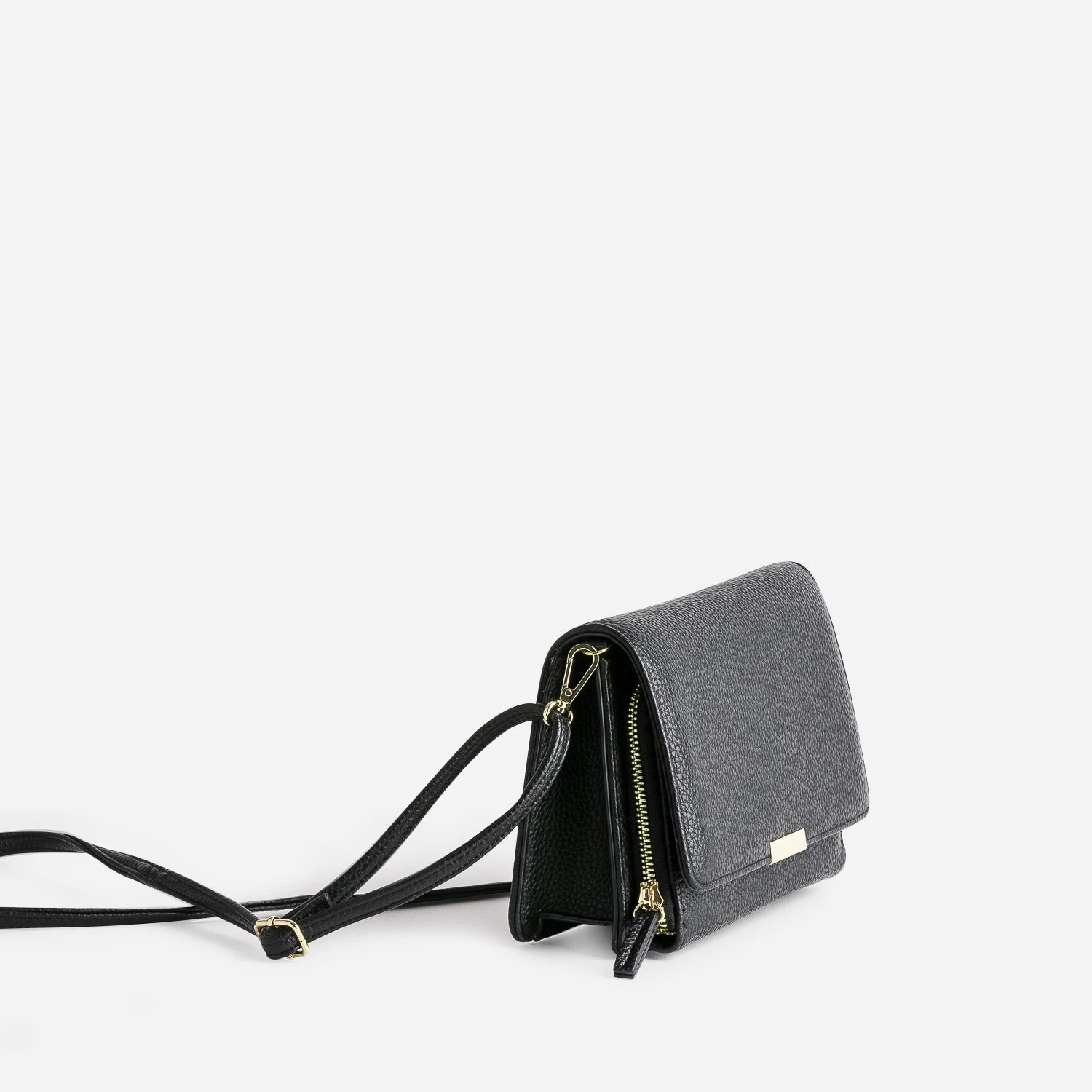 Sac à Main Noir Avec Portefeuille Intégré 5 Sac à Main Noir Avec Portefeuille Intégré – Image 3