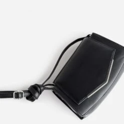 Sac Bandoulière Noir Avec Barrette Métal -Caprices Chaussures Boutique WWWERM 10693800133 3