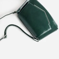 Sac Bandoulière Vert Avec Barrette Métal -Caprices Chaussures Boutique WWWERM 10693800138 3