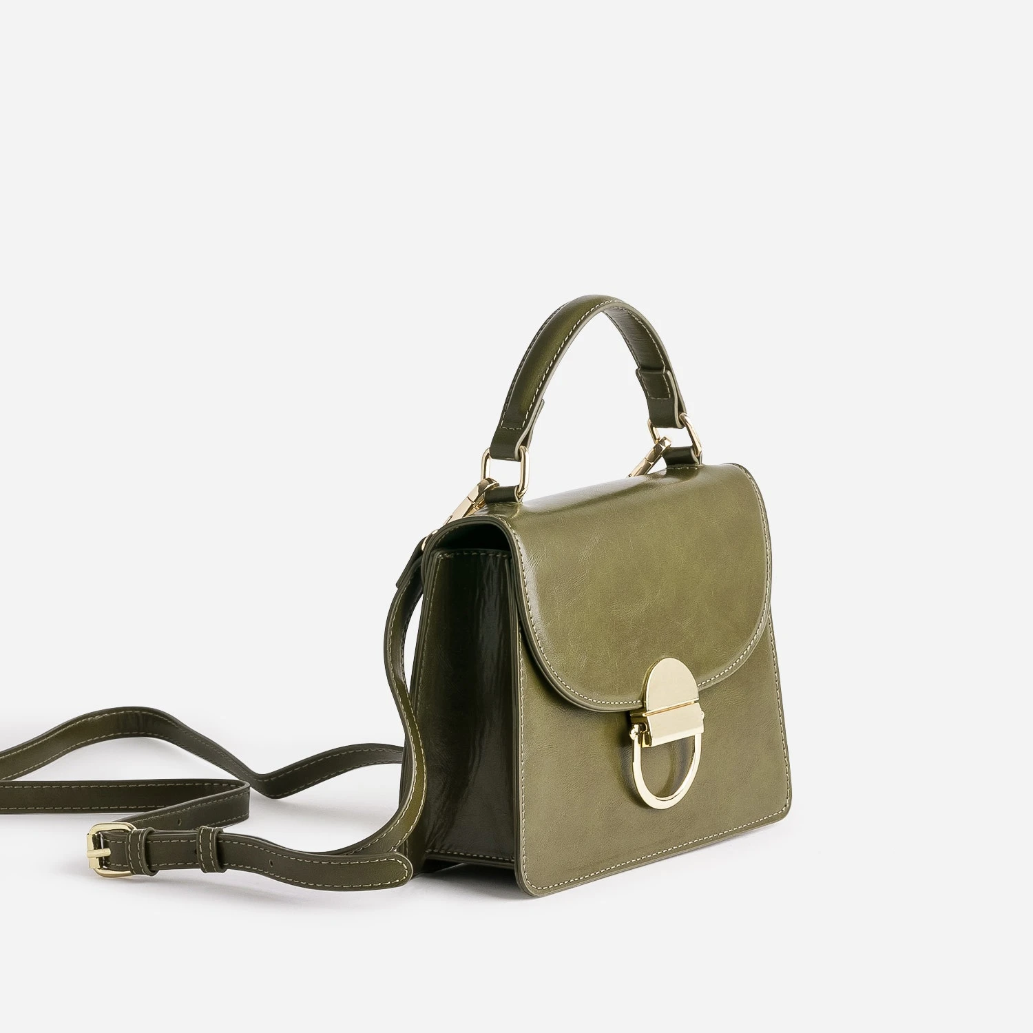 Sac à Main Kaki Petit Format 5 Sac à Main Kaki Petit Format – Image 3