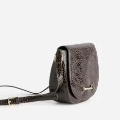 Sac Bandoulière Marron Verni Embossé Effet Python -Caprices Chaussures Boutique WWWERM 10693800141 2
