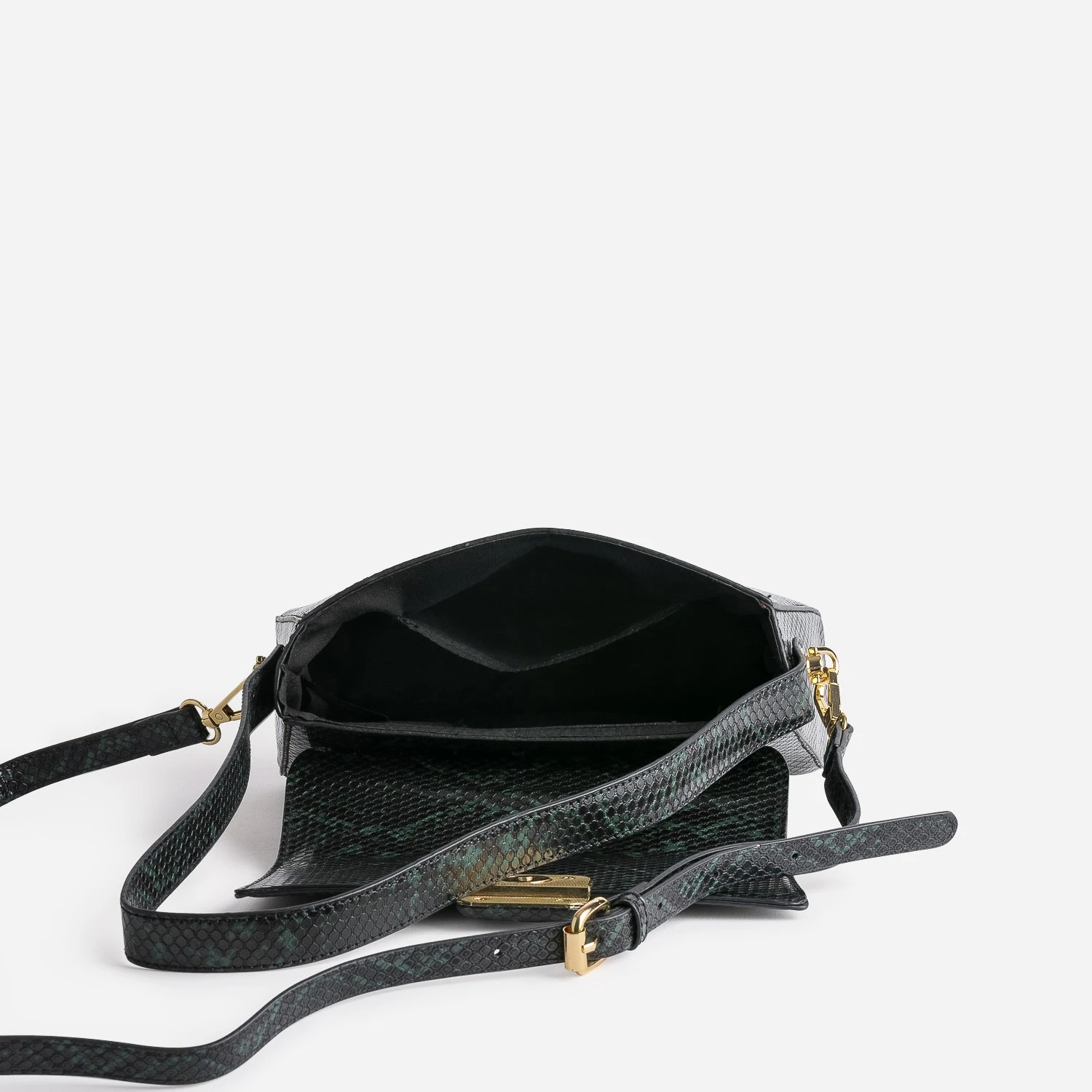 Sac à Main Vert Imprimé Effet Python 7 Sac à Main Vert Imprimé Effet Python – Image 5