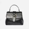 Sac à Main Noir Avec Boucle Ronde Métal -Caprices Chaussures Boutique WWWERM 10693840026 0