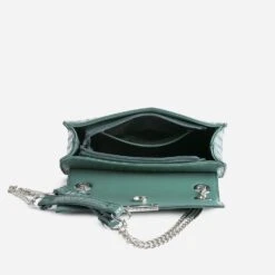 Sac Bandoulière émeraude Effet Tressé -Caprices Chaussures Boutique WWWERM 10693840032 4