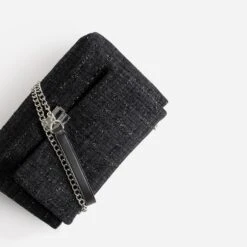 Sac TEXTO Noir Textile Façon Tweed Pailleté -Caprices Chaussures Boutique WWWERM 10693840077 3