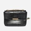 Sac à Main Noir Effet Croco 1 Sac à Main Noir Effet Croco -Caprices Chaussures Boutique WWWERM 10693840093 0