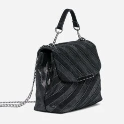 Sac à Main Noir Anse Métallique -Caprices Chaussures Boutique WWWERM 10693840094 2