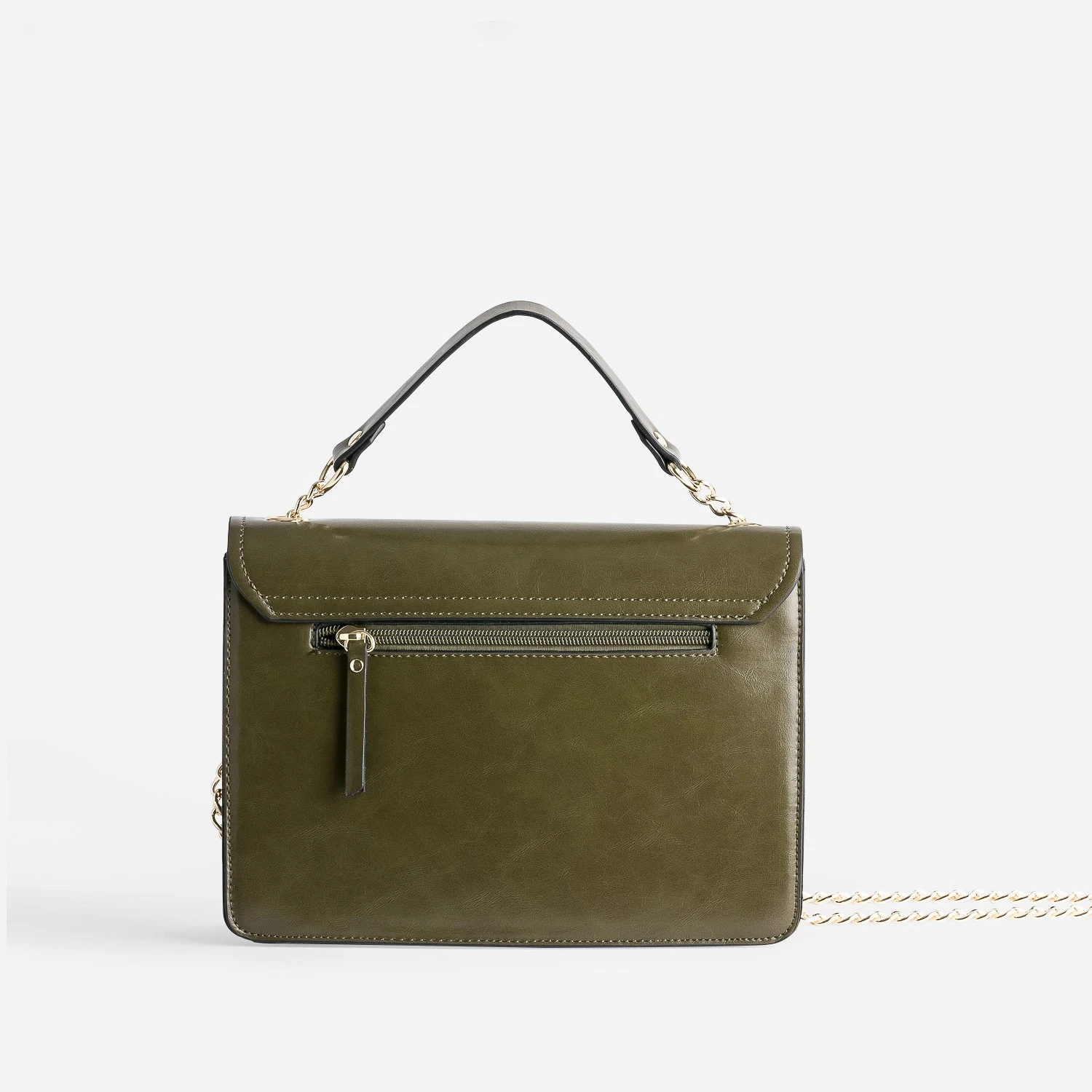 Sac à Main Kaki Avec Ouverture Fantaisie 4 Sac à Main Kaki Avec Ouverture Fantaisie – Image 2