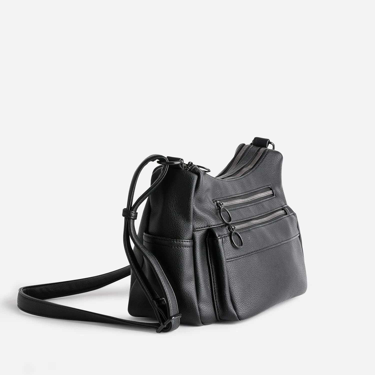 Sac à Main Noir à 2 Compartiments 5 Sac à Main Noir à 2 Compartiments – Image 3