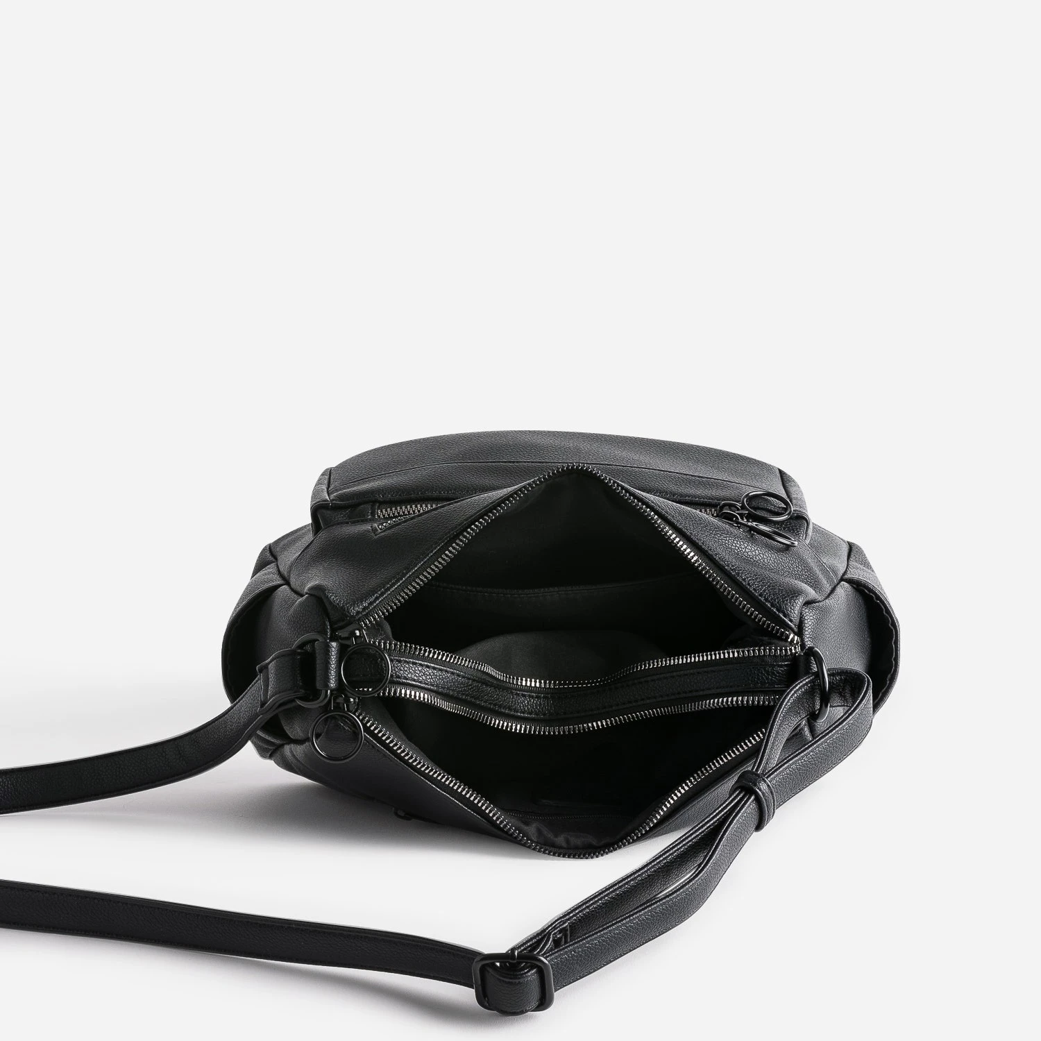 Sac à Main Noir à 2 Compartiments 7 Sac à Main Noir à 2 Compartiments – Image 5