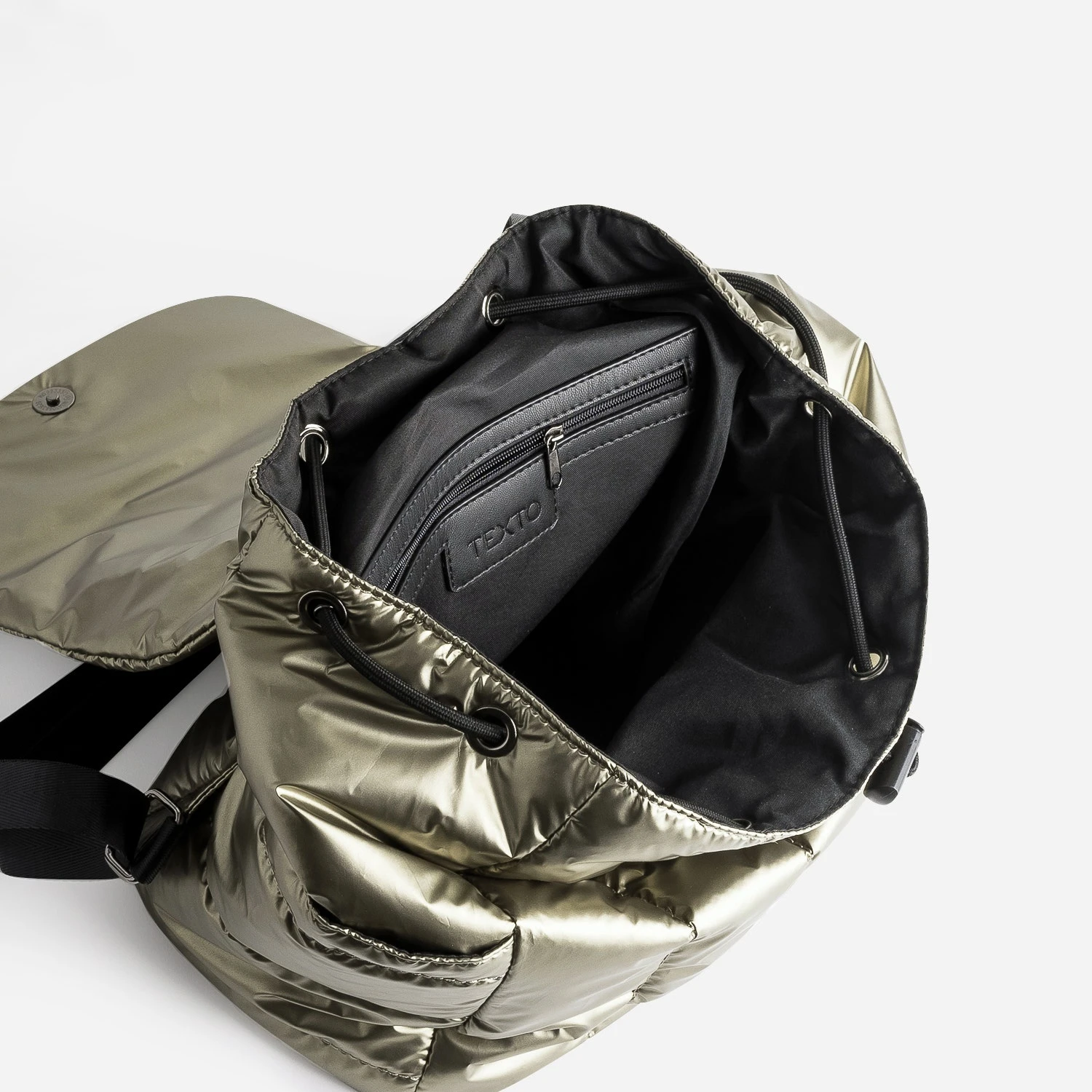 Sac à Dos TEXTO Bronze Matelassé 6 Sac à Dos TEXTO Bronze Matelassé – Image 4