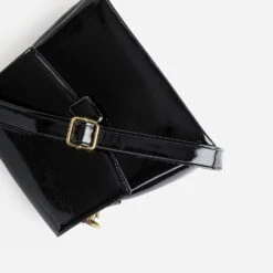 Sac à Main Noir Verni Avec 3 Compartiments -Caprices Chaussures Boutique WWWERM 10693840192 3