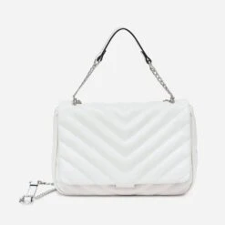 Sac Bandoulière TEXTO Blanc Matelassé