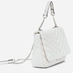 Sac Bandoulière TEXTO Blanc Matelassé -Caprices Chaussures Boutique WWWERM 10693840782 2