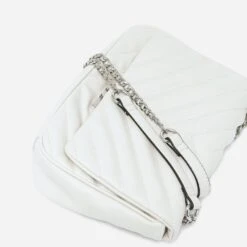 Sac Bandoulière TEXTO Blanc Matelassé -Caprices Chaussures Boutique WWWERM 10693840782 3