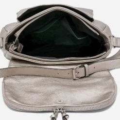 Sac Besace Taupe Nacré Avec Rabat Zippé 13 Sac Besace Taupe Nacré Avec Rabat Zippé -Caprices Chaussures Boutique WWWERM 10693840838 4