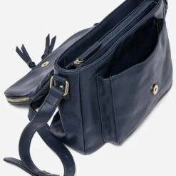 Sac Besace Marine Avec Rabat Zippé -Caprices Chaussures Boutique WWWERM 10693840853 3