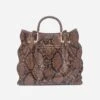Sac à Main TEXTO Marron Effet Python -Caprices Chaussures Boutique WWWERM 10693841927 0