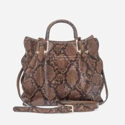 Sac à Main TEXTO Marron Effet Python -Caprices Chaussures Boutique WWWERM 10693841927 1