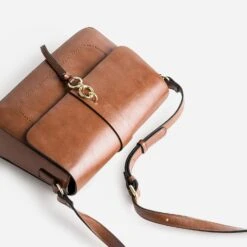 Sac Bandoulière Cognac Avec Double Anneaux -Caprices Chaussures Boutique WWWERM 10693842009 3