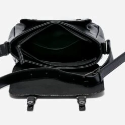 Besace TEXTO Noire Avec Rabat Effet Léopard -Caprices Chaussures Boutique WWWERM 10693842014 4