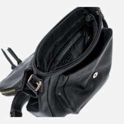 Sac Besace Noir Avec Rabat Zippé -Caprices Chaussures Boutique WWWERM 10693842026 3