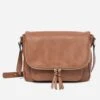 Sac Besace Camel Avec Rabat Zippé -Caprices Chaussures Boutique WWWERM 10693842027 0