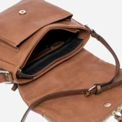 Sac Besace Camel Avec Rabat Zippé -Caprices Chaussures Boutique WWWERM 10693842027 3