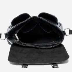 Sac Bandoulière Noir à Double Boucle -Caprices Chaussures Boutique WWWERM 10693842028 4