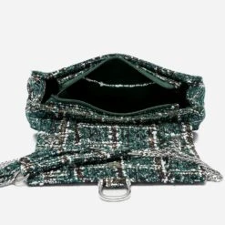 Sac à Main Vert à Carreaux Façon Tweed 11 Sac à Main Vert à Carreaux Façon Tweed -Caprices Chaussures Boutique WWWERM 10693842040 4