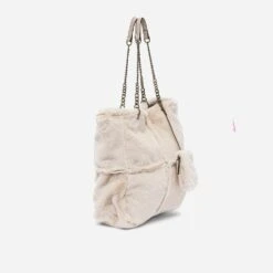 Sac Cabas TEXTO Beige Imitation Fourrure -Caprices Chaussures Boutique WWWERM 10693860012 2