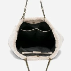 Sac Cabas TEXTO Beige Imitation Fourrure -Caprices Chaussures Boutique WWWERM 10693860012 4