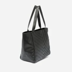 Sac Cabas TEXTO Noir Matelassé Chevrons 9 Sac Cabas TEXTO Noir Matelassé Chevrons -Caprices Chaussures Boutique WWWERM 10693860016 2