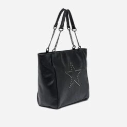 Sac Cabas TEXTO Noir à étoile Cloutée 9 Sac Cabas TEXTO Noir à étoile Cloutée -Caprices Chaussures Boutique WWWERM 10693860022 2