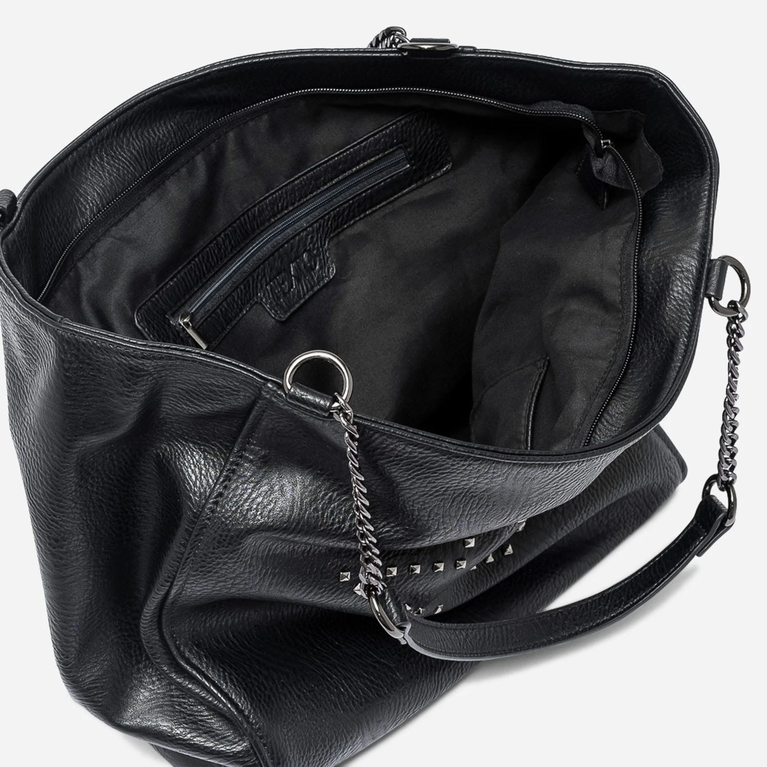 Sac Cabas TEXTO Noir à étoile Cloutée 6 Sac Cabas TEXTO Noir à étoile Cloutée – Image 4