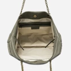 Sac Cabas TEXTO Kaki à Clous -Caprices Chaussures Boutique WWWERM 10693860026 4