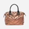 Sac TEXTO Bronze Métallisé Matelassé