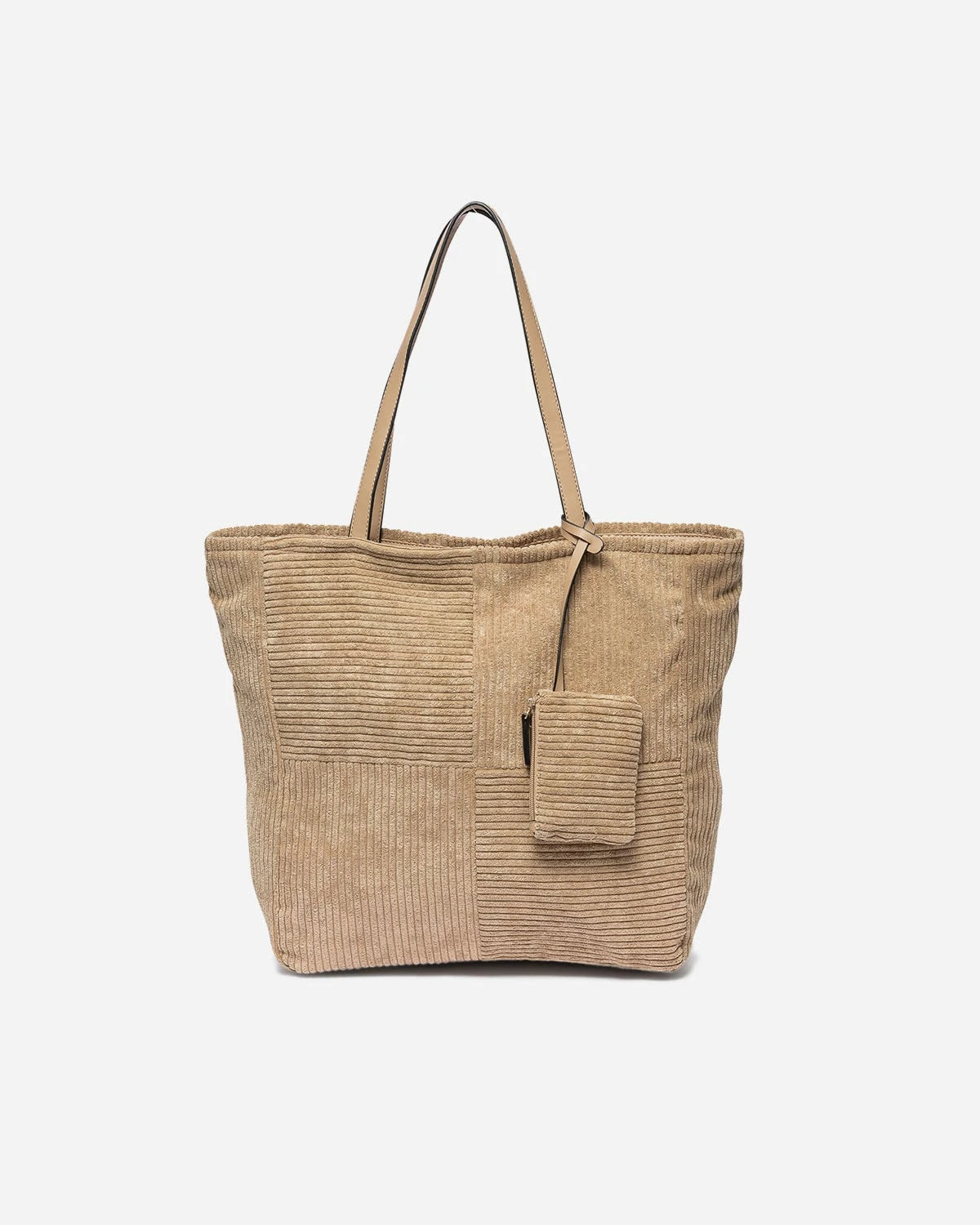 Sac Cabas Camel En Velours Côtelé 3 Sac Cabas Camel En Velours Côtelé