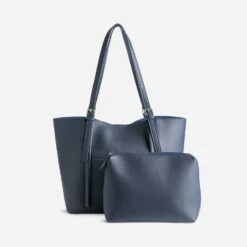 Sac Cabas Bleu Marine 2 En 1 Pochette Amovible 9 Sac Cabas Bleu Marine 2 En 1 Pochette Amovible -Caprices Chaussures Boutique WWWERM 10693860045 1