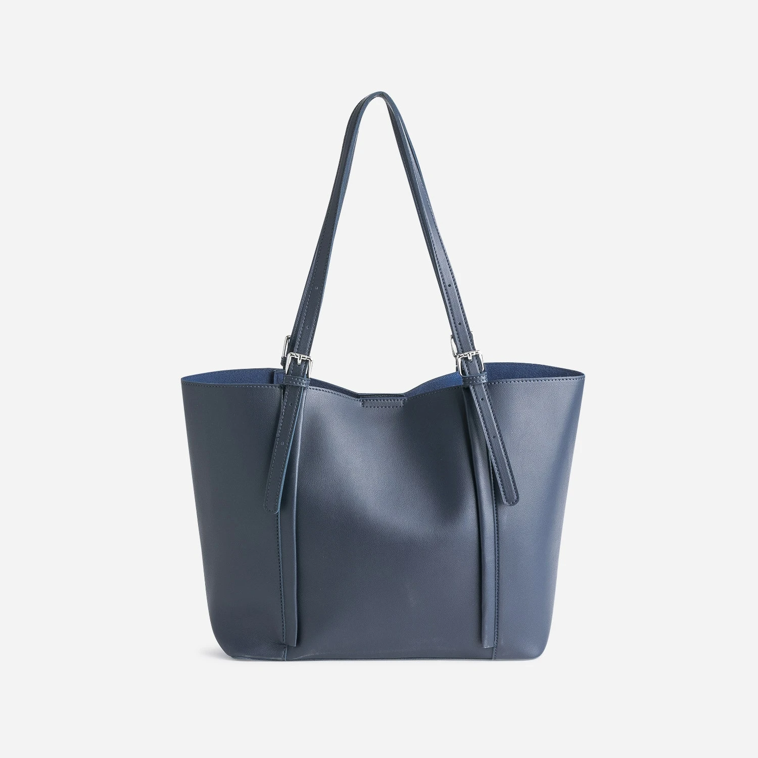 Sac Cabas Bleu Marine 2 En 1 Pochette Amovible 5 Sac Cabas Bleu Marine 2 En 1 Pochette Amovible – Image 3